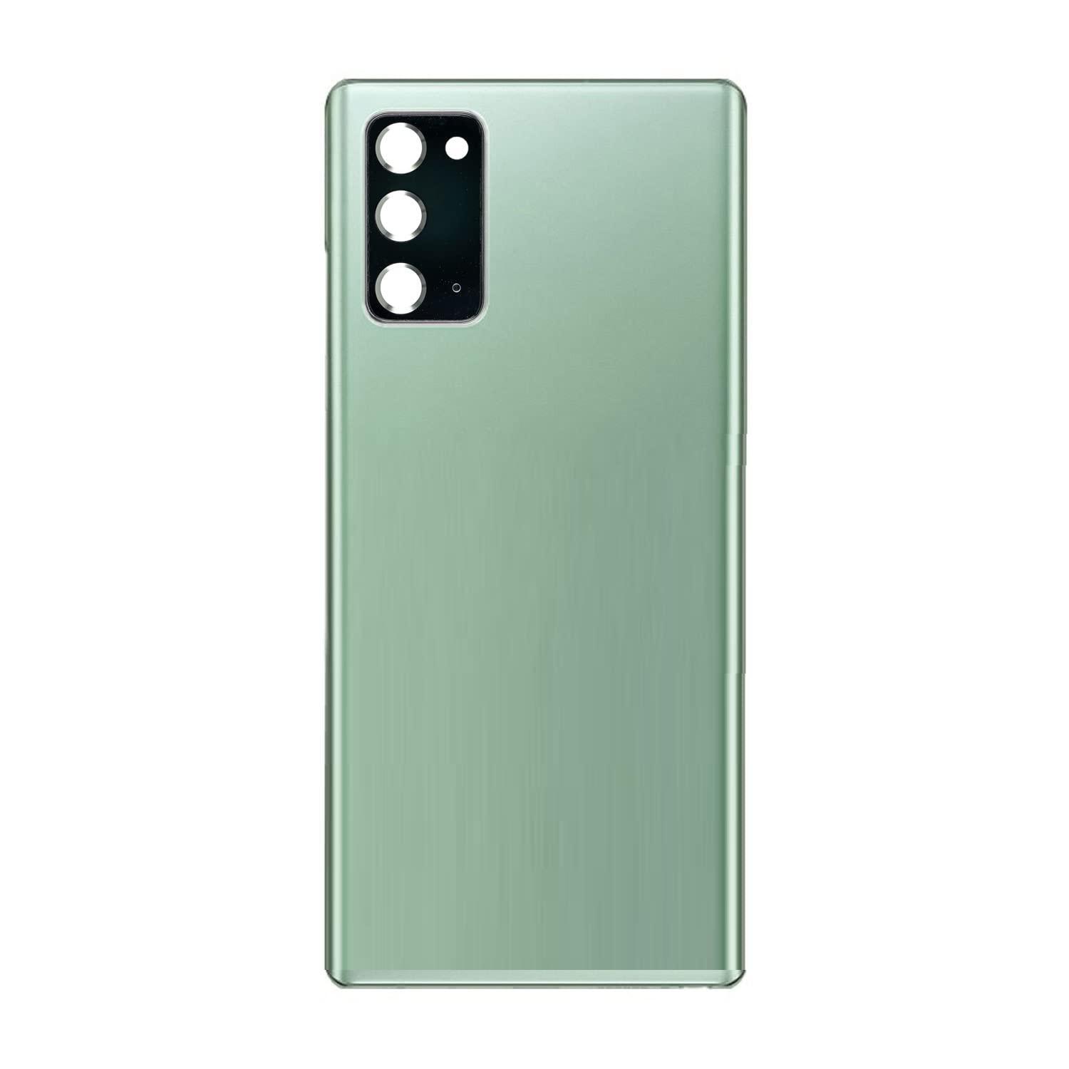 Back Glass Panel for Samsung Galaxy Note 20 Green FIITING with Camera Lens Module and Self Adhesive Tape - EGFix Back Glass Panel for Samsung Galaxy Note 20 Green FIITING with Camera Lens Module and Self Adhesive Tape - EGFix